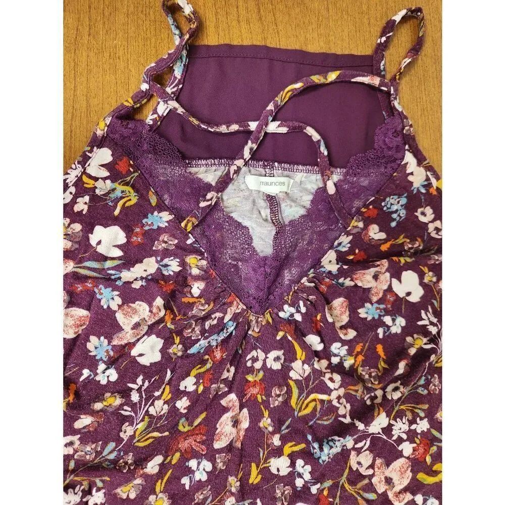 Maurices 2X Floral tank (R) - Picture 2 of 4